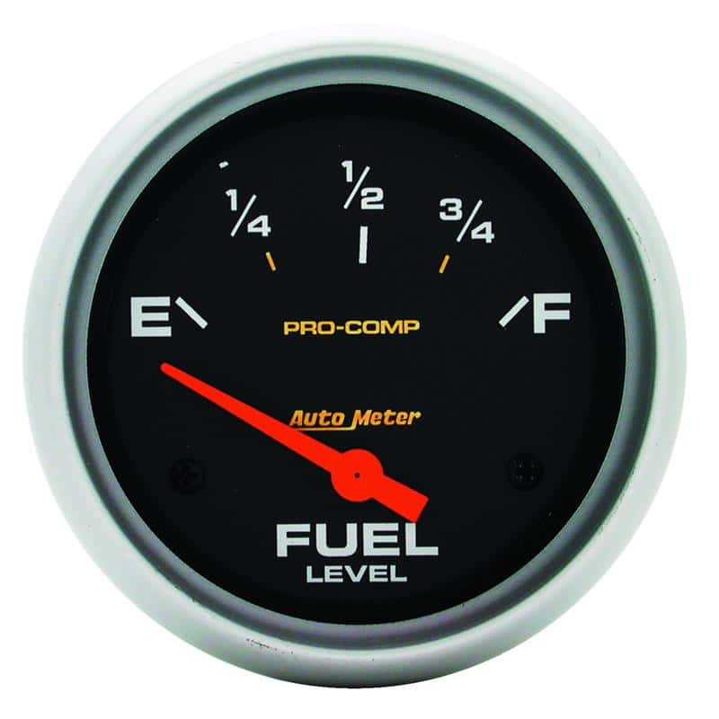 AutoMeter — AutoMeter Gauge Fuel Level 2-5/8in. 0 Ohm(e) to 90 Ohm(f) Elec Pro-Comp
2-5/8" FUEL LEVEL, 0 - view 1