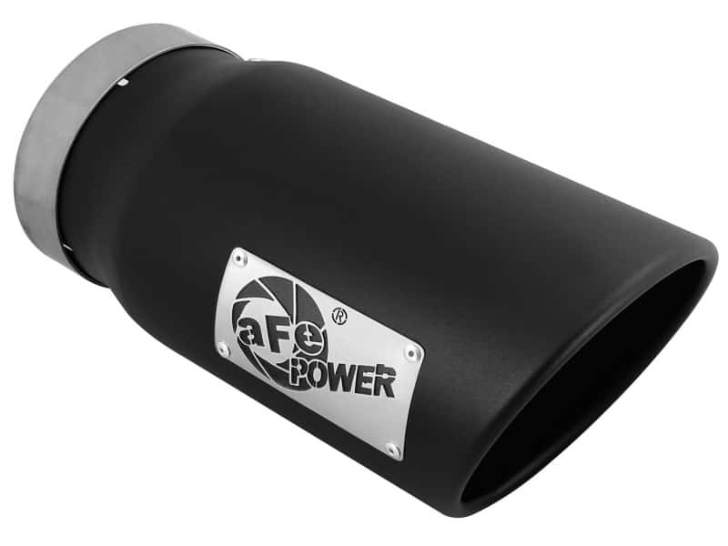aFe — aFe Diesel Exhaust Tip Bolt On Black 5in Inlet x 6in Outlet x 12in Long
Exhaust Tip Black - view 1