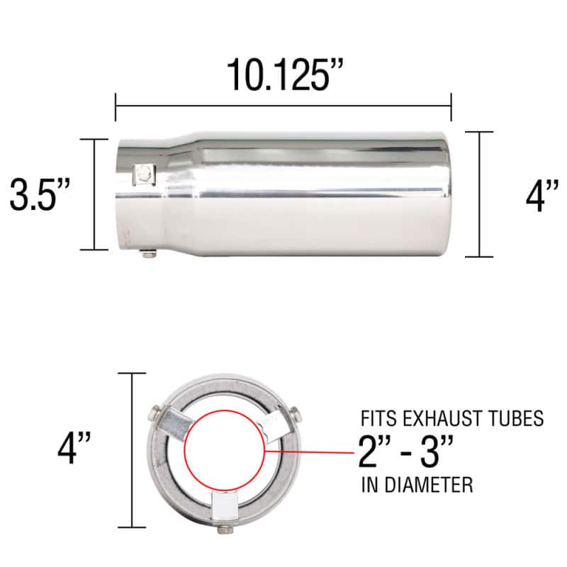 Spectre — Spectre Exhaust Tip 4in. Resonated - view 5
