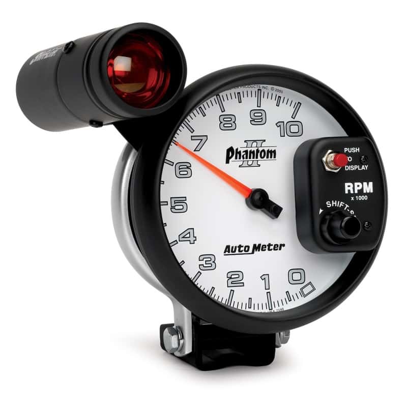 AutoMeter — Autometer 5 inch Pedestal Mount 10000 RPM Shift-Lite Tachometer
5" TACH, 10,000 RPM, - view 10