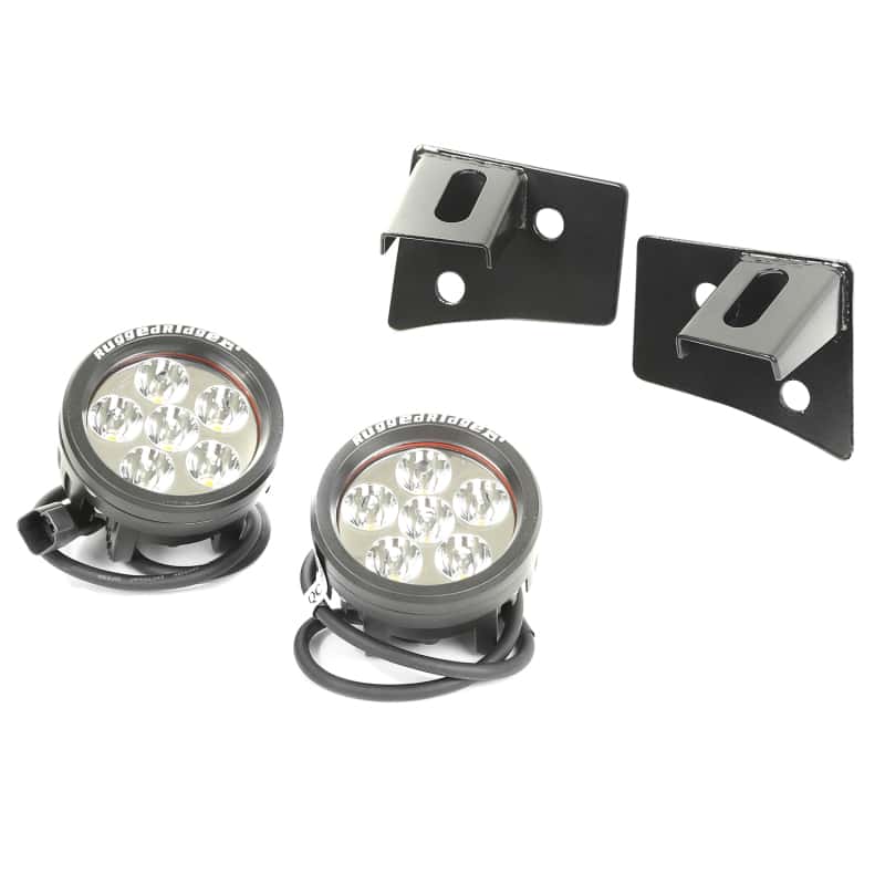 Rugged Ridge — Rugged Ridge 07-18 Jeep Wrangler JK Round Windshield LED Light Kit w/ Brackets
OFFROAD_LIGHTING
OrdRacingLampKt - view 2