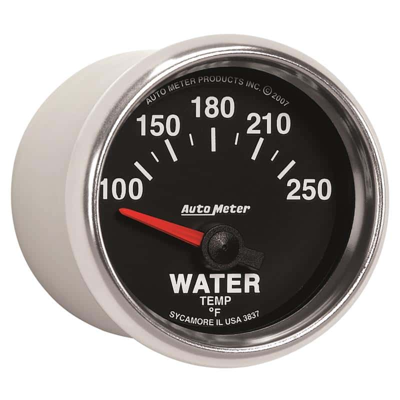 AutoMeter — Autometer GS 52mm 100-250 Deg F Short Sweep Electronic Water Temperature Gauge
2-1/16" WATER TEMP, - view 5