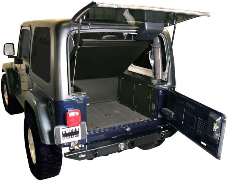 Tuffy Products — Tuffy Tj Lj & Yj Security Deck Enclosure- 01 Blk
Cargo Enclosure - view 3