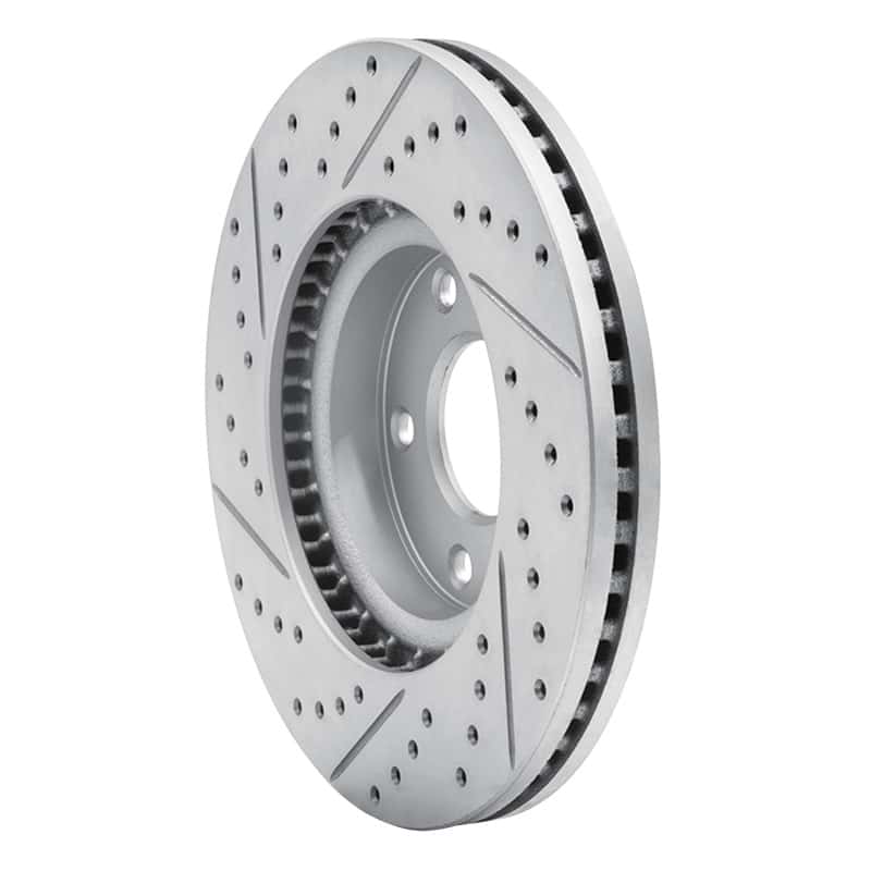 R1 Concepts — R1 13-19 Mazda Cx-5 Front Right Drilled & Slotted Geo-Carbon Rotor - view 4
