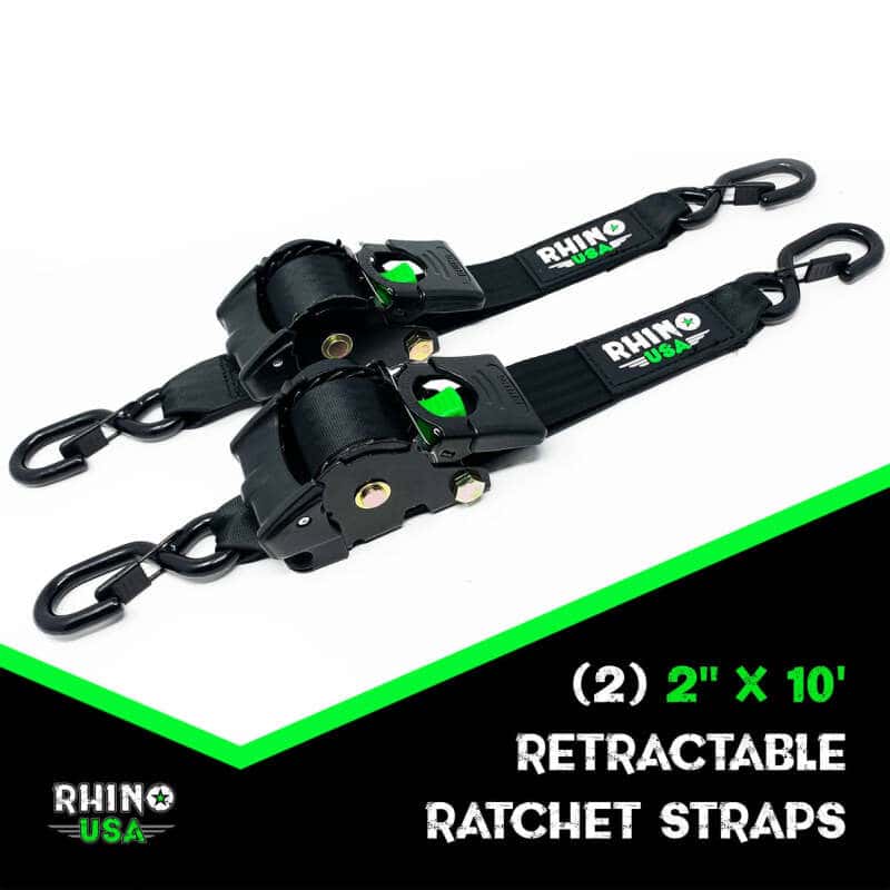 Rhino USA — Rhino USA Retractable Ratchet Straps (2Pk 2Inx10Ft) Blue
Tie Strap - view 3