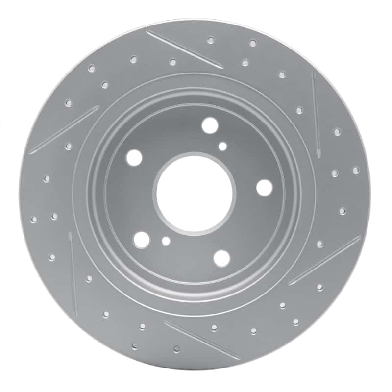 R1 Concepts — R1 07-14 Suzuki Sx4 Crossover Rear Left Drilled & Slotted Geo-Carbon Rotor - view 5