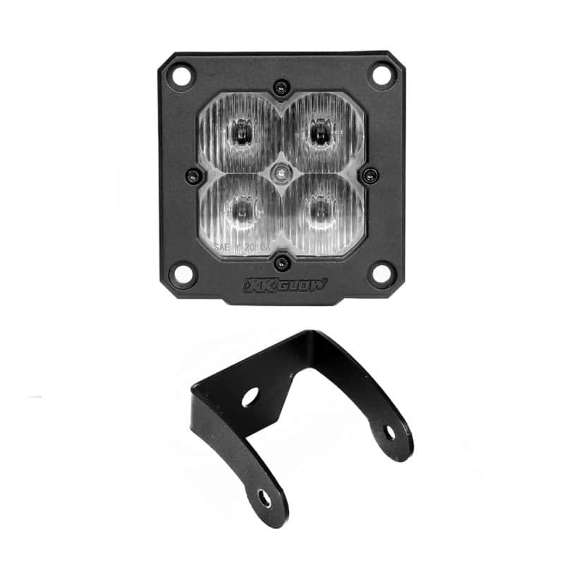 XKGLOW — XK Glow Flush Mount XKchrome 20w LED Cube Light w/ RGB Accent Light Kit w/ Cntrlr- Driving Beam 2pc - view 2