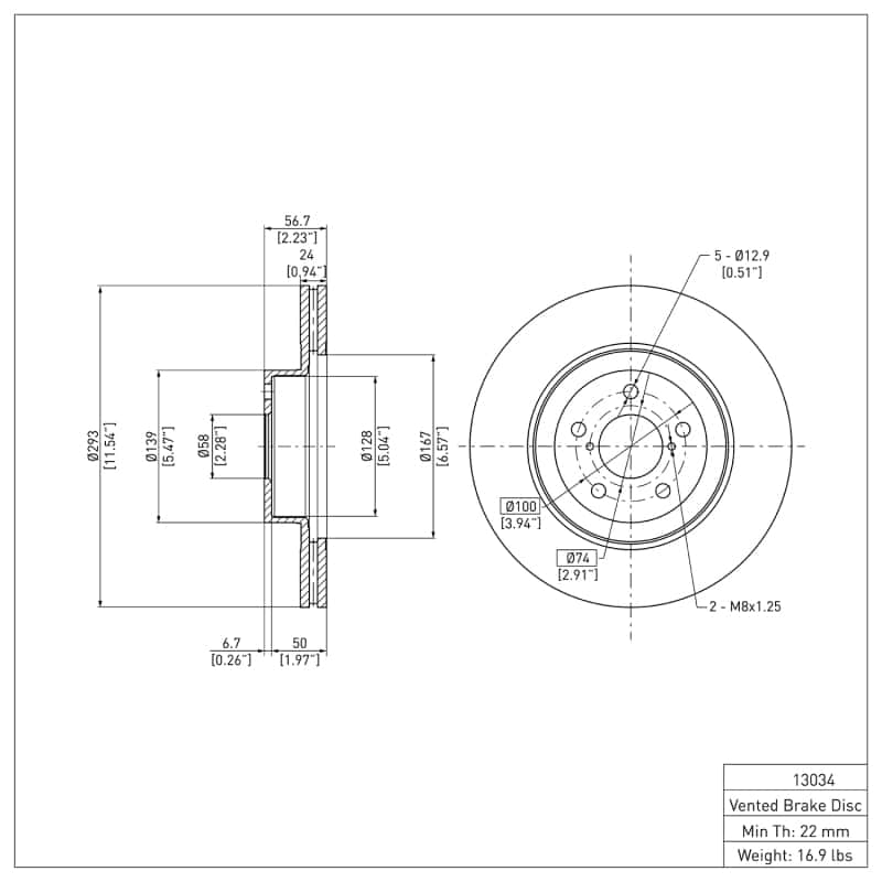 DFC — DFC 13-25 Subaru BRZ Front GeoSPEC Coated Rotor
DFC Brake Rotor - view 6