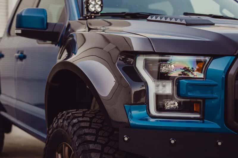 Anderson Composites — Anderson Composites 17-18 Ford Raptor Type-Wide Carbon Fiber Front Fenders (Pair) - view 8