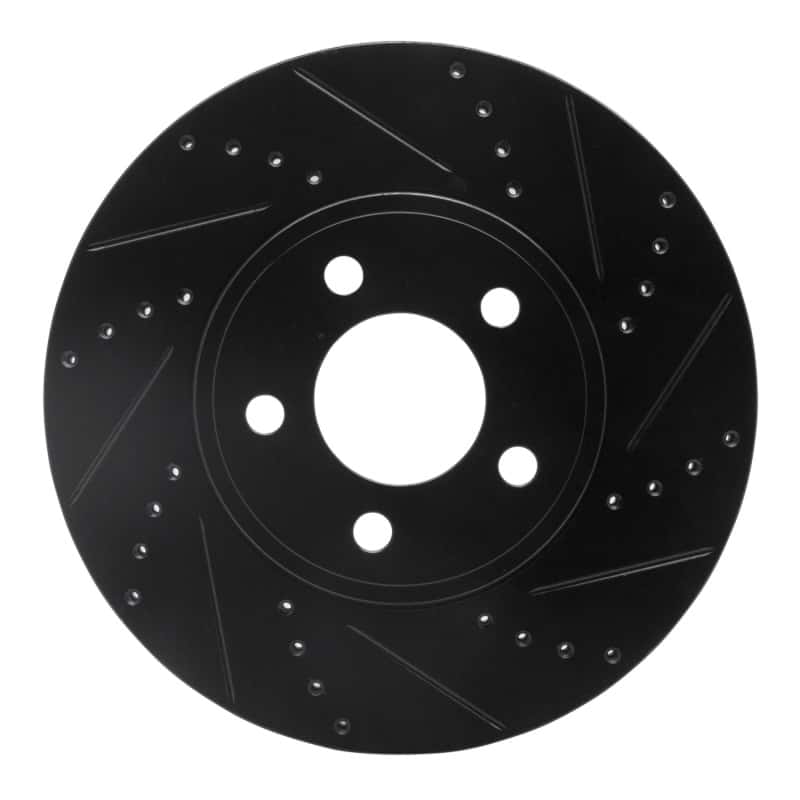 R1 Concepts — R1 03-11 Ford Crown Victoria Front Right Drilled & Slotted Black Brake Rotor
R1 Brake Rotor Drill - view 1