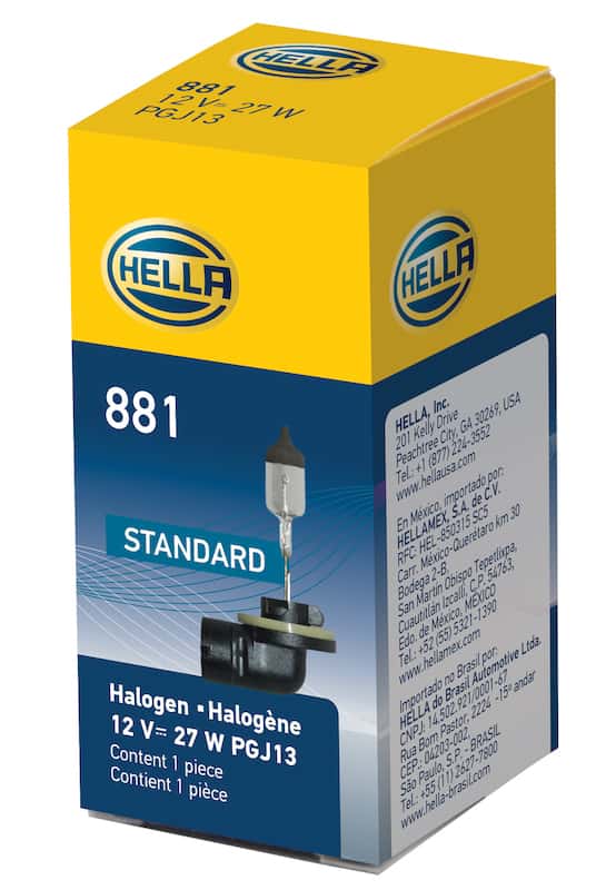 Hella — Hella Bulb 881 12V 27W Pgj13 T325
881 Halogen Bulb - view 9