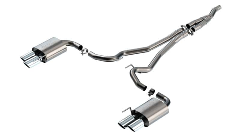 Borla — Borla 2024 Ford Mustang Ecoboost 2.3L Cat-Back Exhaust System ATAK w/ Quad Tip - Non-Active
Cat-Back System - view 1