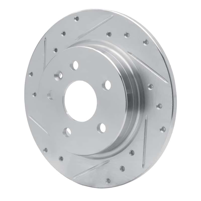 R1 Concepts — R1 11-22 Buick Encore Rear Left Drilled & Slotted Silver Brake Rotor
R1 Brake Rotor Drill - view 2