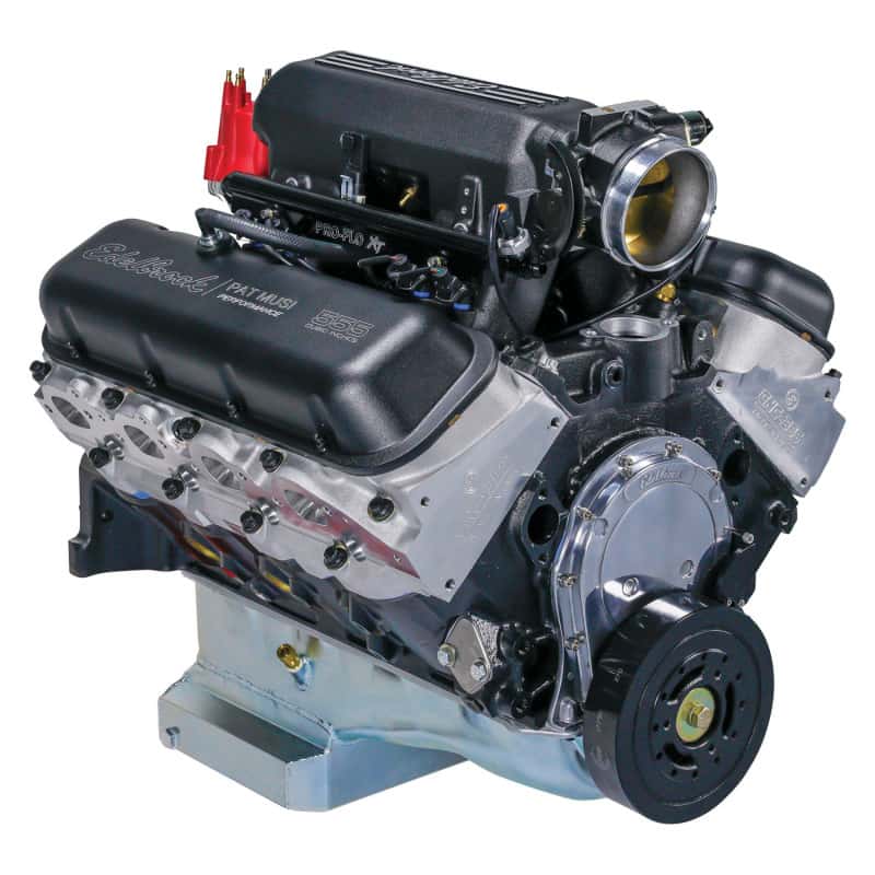 Edelbrock — Edelbrock Crate Engine/Musi 555 Pro-Flo 4 XT EFI Big-Block Chevy
{"Sellable":"Yes"}
CRATE ENGINE - view 3