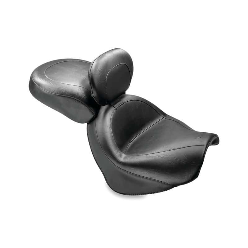 Mustang Motorcycle — Mustang 05-08 Suzuki Blvd C50,05-08 Blvd C50T,01-04 VL800 Volusia Std Touring 2PC Seat - Black - view 2