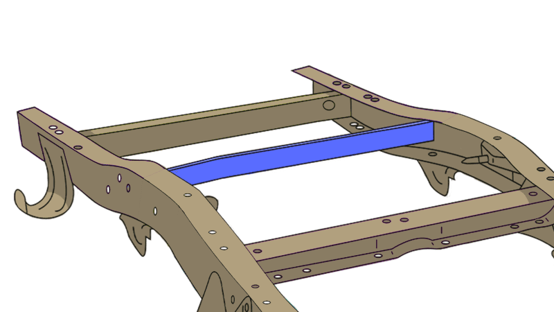 RustBuster — Rustbuster Spare Tire Crossmember Support - view 2