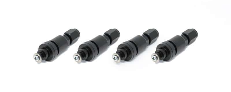 Torque Solution — Torque Solution Billet TPMS Valve Stem Kit (Black) 2008+ Subaru Legacy Impreza WRX / STi - view 1