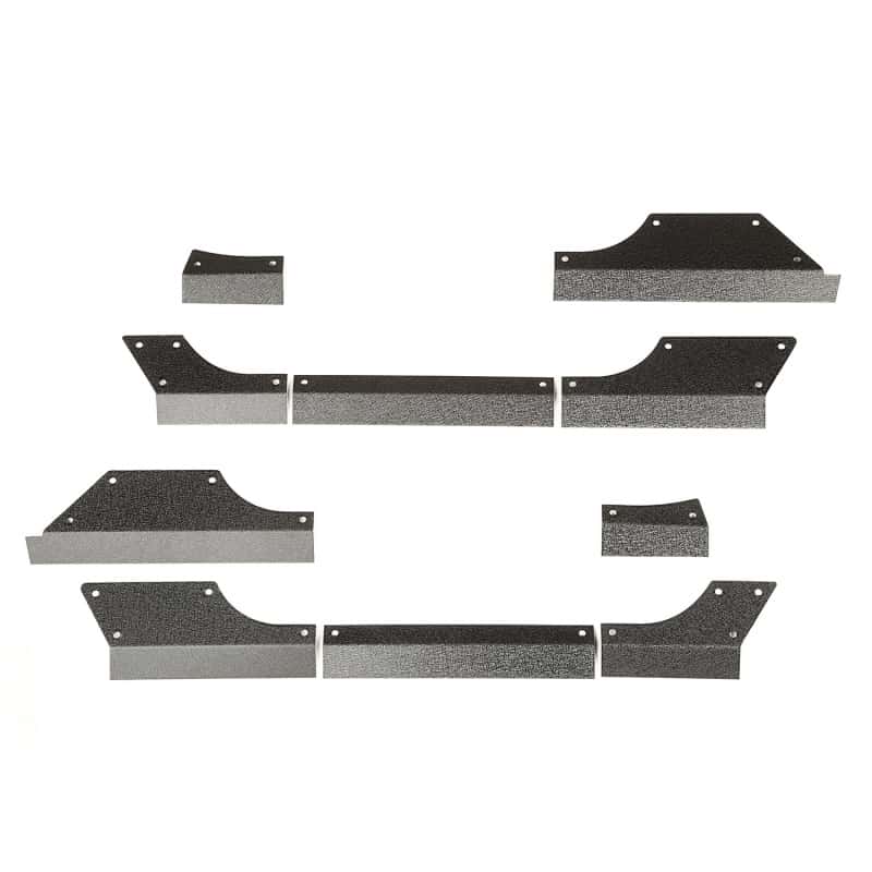 Rugged Ridge — Rugged Ridge Steel Body Armor Cladding 07-18 Jeep Wrangler JK
Rocker Panel Guard
TRAIL ARMOR - view 1