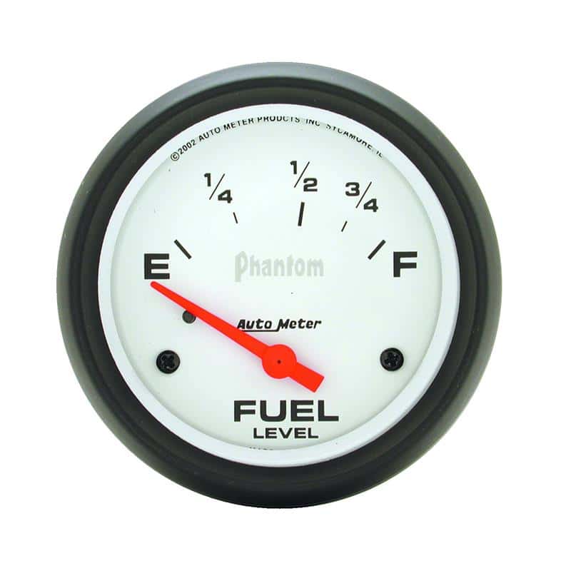AutoMeter — AutoMeter Gauge Fuel Level 2-5/8in. 73 Ohm(e) to 10 Ohm(f) Elec Phantom
2-5/8" FUEL LEVEL, 7 - view 1