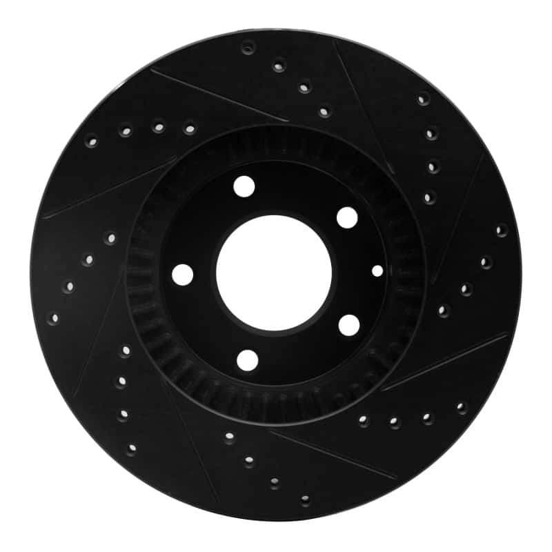 R1 Concepts — R1 01-02 Mazda Millenia Front Left Drilled & Slotted Black Brake Rotor
R1 Brake Rotor Drill - view 5