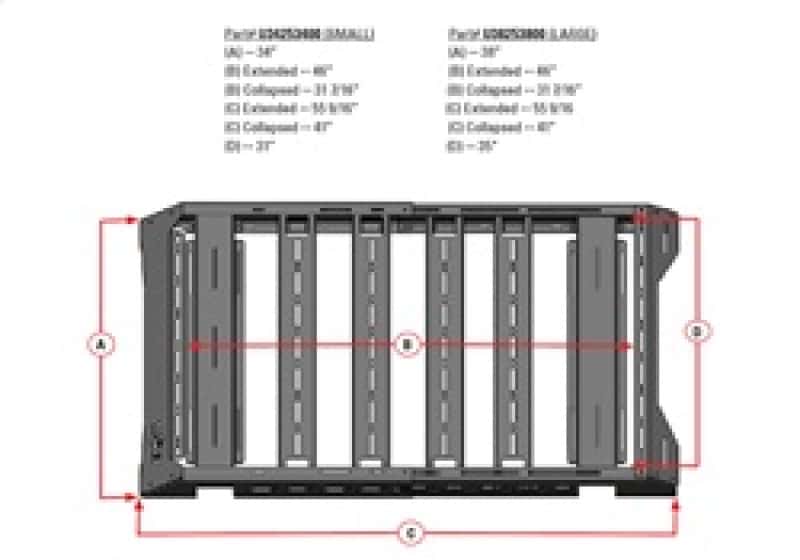 N-Fab — N-Fab Universal Roof Rack (Large 38.25 - 38 Width) - Tex. Black
Universal Roof Rack - view 20