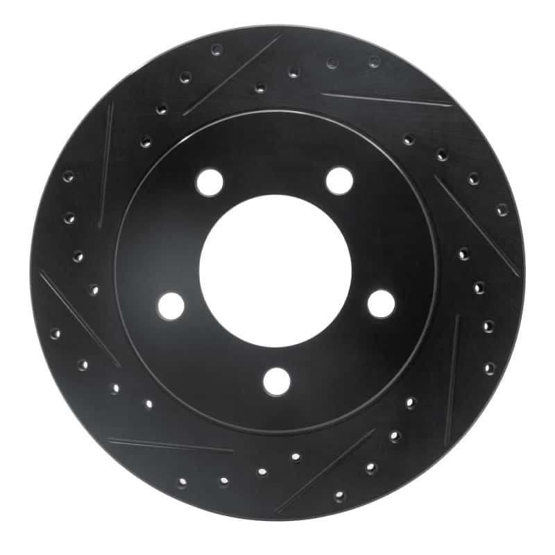 R1 Concepts — R1 97-02 Ford Expedition Front Left Drilled & Slotted Black Brake Rotor
R1 Brake Rotor Drill - view 1