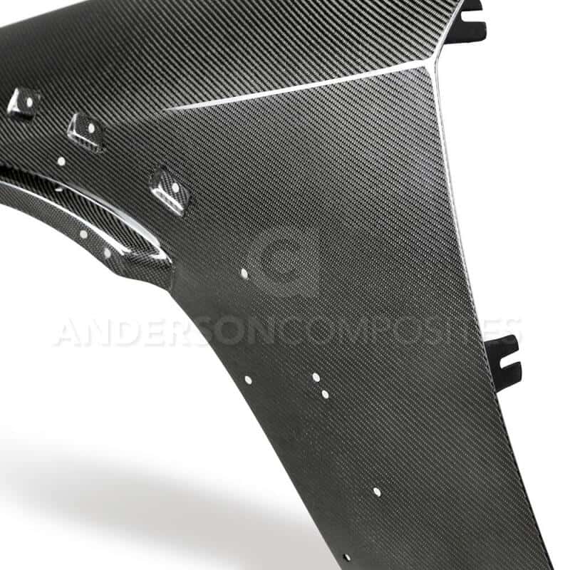 Anderson Composites — Anderson Composites 2018 Dodge Demon Carbon Fiber Front Fenders (Pair) - view 7