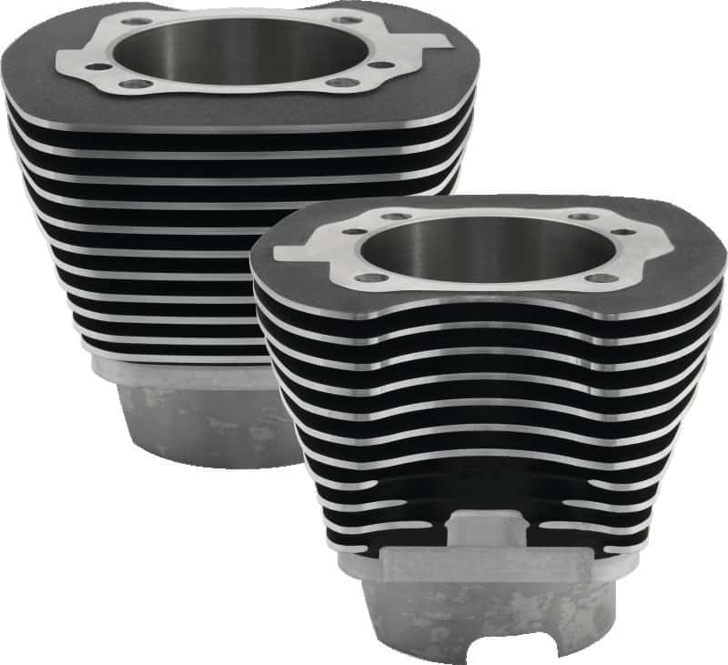S&S Cycle — S&S Cycle 2007+ BT 4-1/8in Bore 5.004in Cylinder Set - Wrinkle Black - view 2