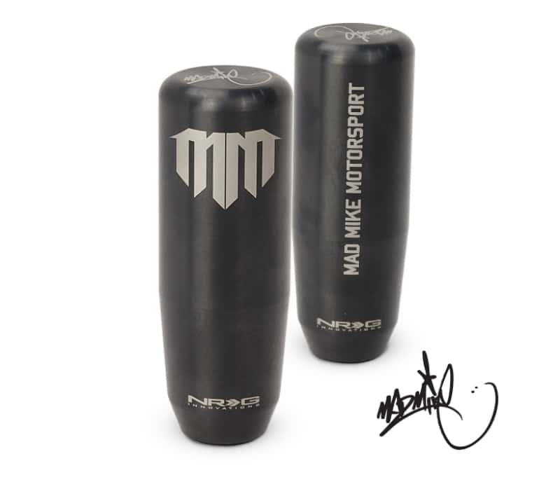 NRG — NRG Universal Shift Knob - Heavy Weight - Mad Mike Signature Short Shifter - Black Chrome - view 1