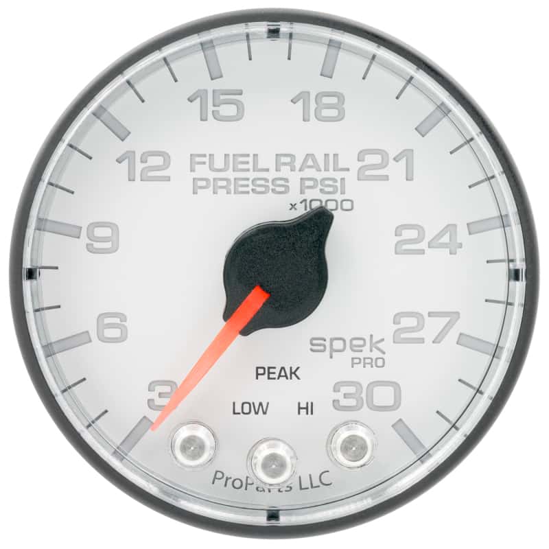 AutoMeter — Autometer Spek-Pro 2 1/16in 30KPSI Stepper Motor W/Peak & Warn White/Black Rail Pressure Gauge
GA 2" RAILP WFB SPEK - view 1