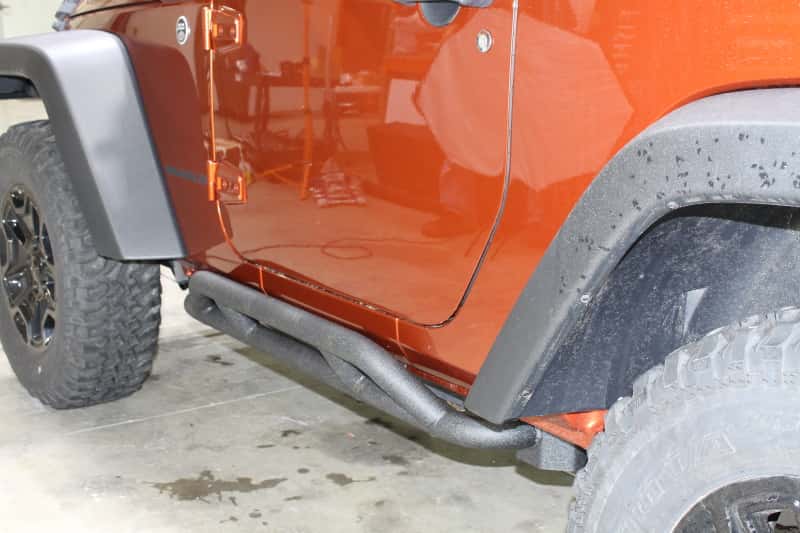 Fishbone Offroad — Fishbone Offroad 07-18 Jeep JK 2 Door Wrangler JK Steel Rock Sliders - Blk Textured Powdercoat - view 11