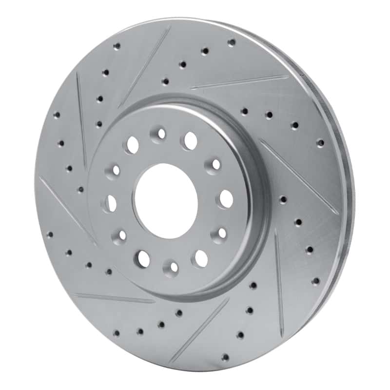 R1 Concepts — R1 2017-2025 Buick Enclave Front Left Drilled & Slotted Silver Brake Rotor
R1 Brake Rotor Drill - view 2