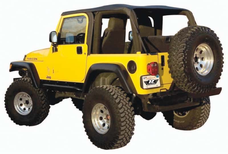 Rampage — Rampage 1997-2006 Jeep Wrangler(TJ) Excludes LJ Unlimited Frameless Soft Top Kit - Black Diamond
Frameless Soft Top K
Top-Soft - view 3