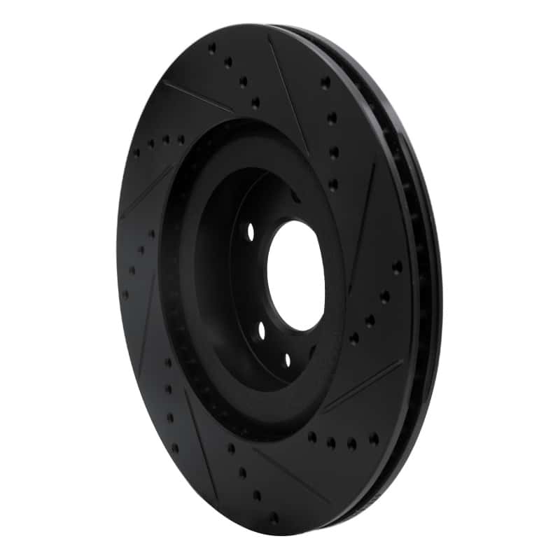 R1 Concepts — R1 04-11 Mazda RX-8 Front Left Drilled & Slotted Black Brake Rotor
R1 Brake Rotor Drill - view 4