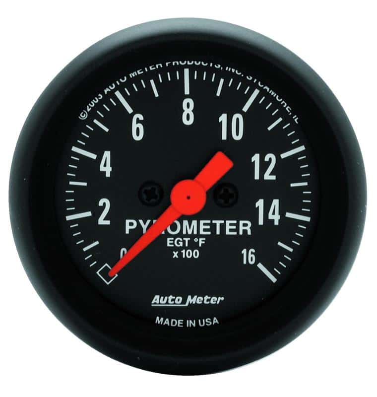 AutoMeter — Autometer Z-Series 52mm 0-1600 Def F Full Sweep Electronic Pyrometer Gauge
GA 2" EGT 1600F Z - view 1