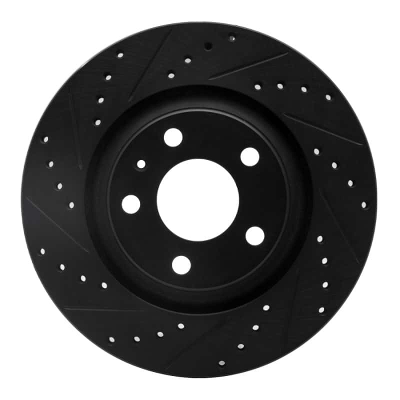 R1 Concepts — R1 04-09 Audi S4 Rear Left Drilled & Slotted Black Brake Rotor
R1 Brake Rotor Drill - view 1