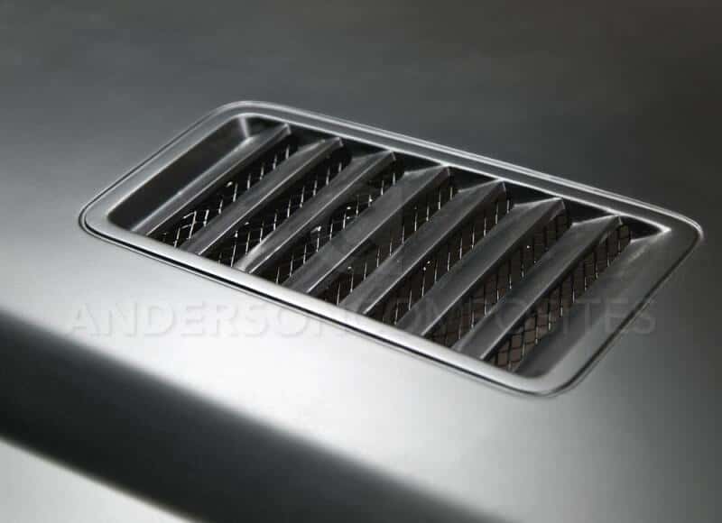 Anderson Composites — Anderson Composites 2015-2017 Ford Mustang (Excl. GT350/GT350R) Super Snake Style Hood Fiberglass - view 4