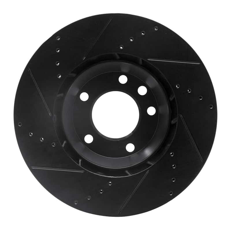 R1 Concepts — R1 03-15 Audi Q7 Left Front Drilled & Slotted Black Brake Rotor
R1 Brake Rotor Drill - view 5