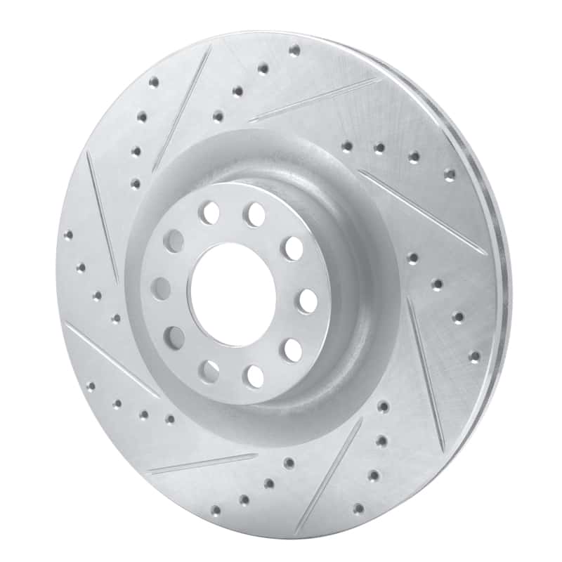 R1 Concepts — R1 01-03 Audi S8 Front Left Drilled & Slotted Silver Brake Rotor
R1 Brake Rotor Drill - view 2