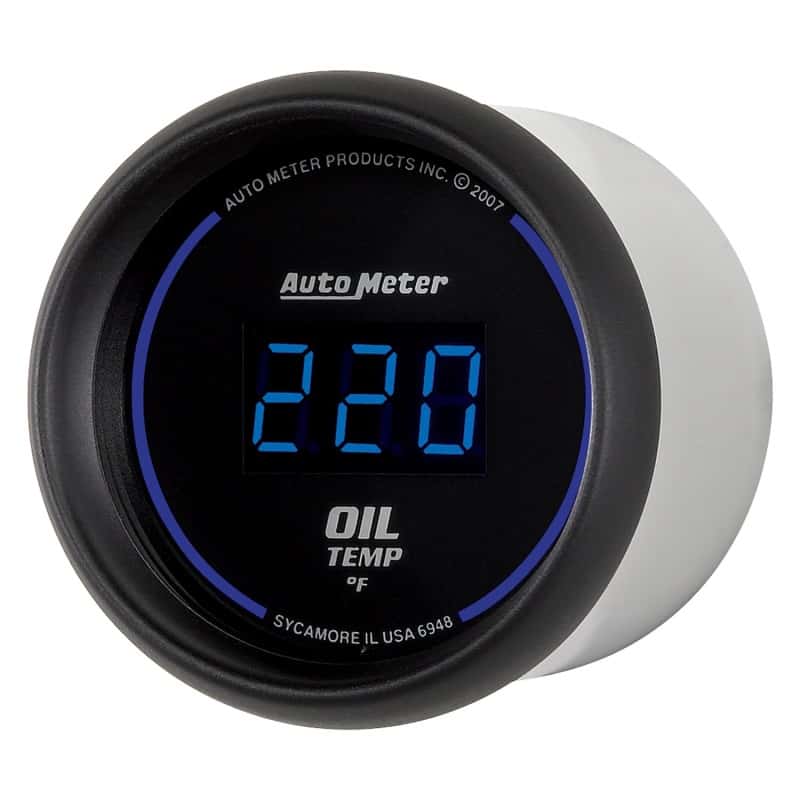 AutoMeter — Autometer Cobalt Digital 52.4mm 0-340 deg F Oil Temperature Gauge
GA 2" OILT 340F CBD - view 5