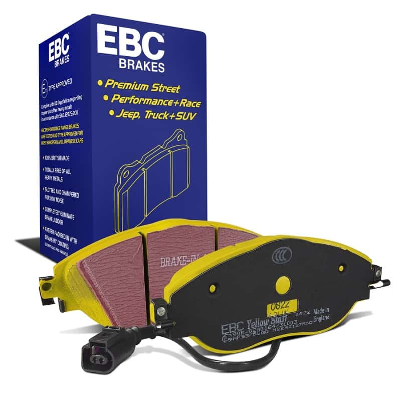 EBC — EBC 14-20 Audi S3 2.0 Turbo Yellowstuff Front Brake Pads
EBC 14+ Audi S3 2.0 Turbo Yellowstuff Front Brake Pads
Disc Brake Pad - view 2