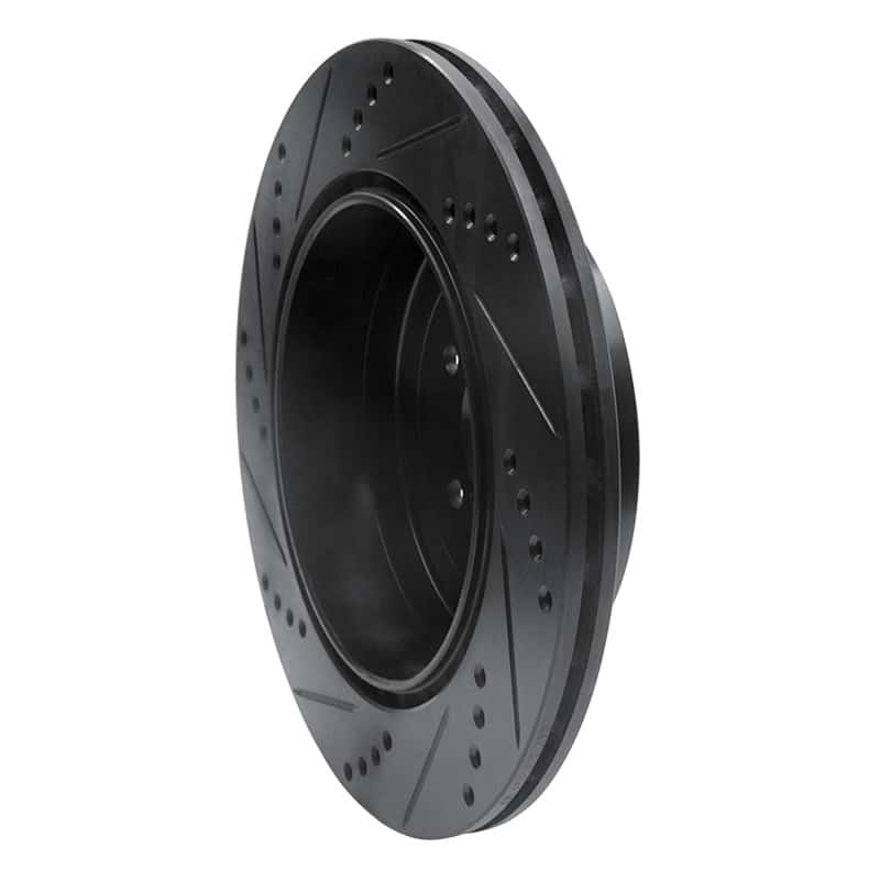 R1 Concepts — R1 03-04 Subaru Impreza Rear Right Drilled & Slotted Black Brake Rotor
R1 Brake Rotor Drill - view 4