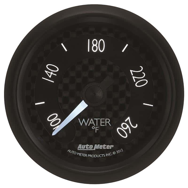 AutoMeter — Autometer GT Series 52mm Full Sweep Electronic 100-260 Deg F Water Temperature Gauge
2-1/16" WATER TEMP, - view 4