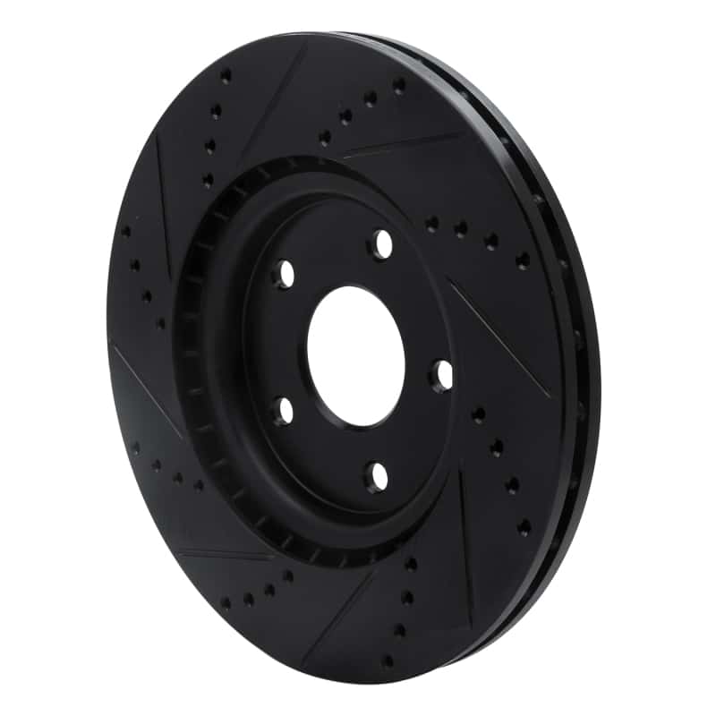 R1 Concepts — R1 12-25 Chrysler Voyager Front Right Drilled & Slotted Black Brake Rotor
R1 Brake Rotor Drill - view 4