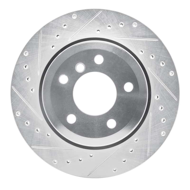R1 Concepts — R1 06-10 BMW 530XI Rear Left Drilled & Slotted Silver Brake Rotor
R1 Brake Rotor Drill - view 1