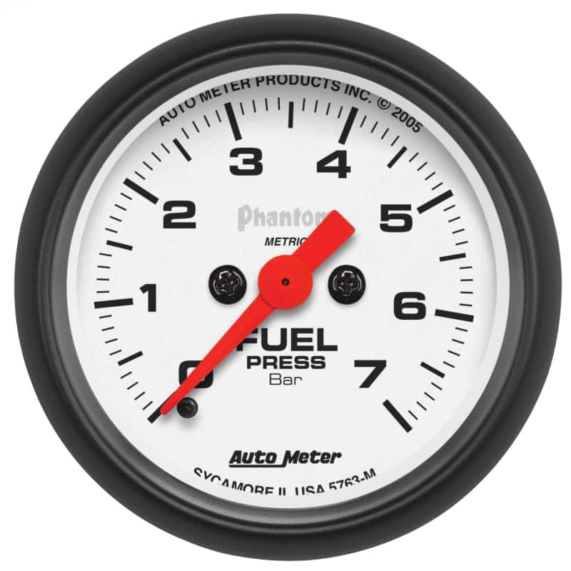 AutoMeter — AutoMeter Gauge Fuel Pressure 2-1/16in. 7Bar Digital Stepper Motor Phantom
2" FUEL PRESS, 0-7 B - view 1