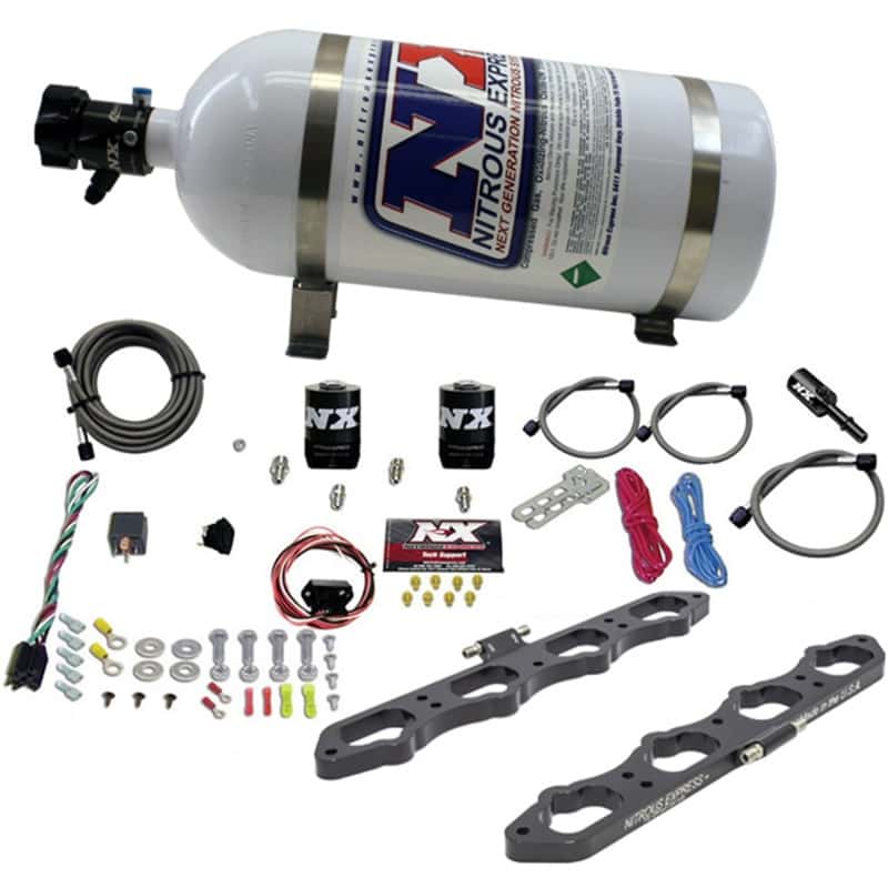 Nitrous Express — Nitrous Express Ford Coyote 5.0L V8 Nitrous Wet Port Plate Kit w/10lb Bottle
Injection System Kit
N2OSys - view 1