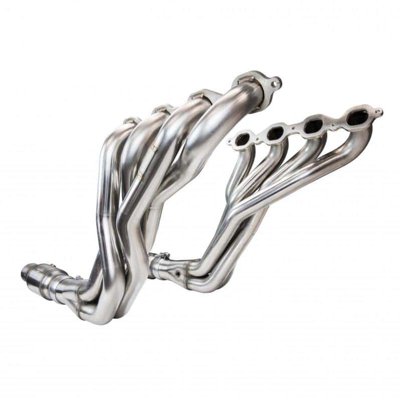 Kooks Headers — Kooks 2016+ Chevrolet Camaro SS 1 7/8in x 3in SS Longtube Headers w/ Green Catted Connection Pipes
1-7/8in. Headers/Con
1-7/8" Headers/Conn. - view 1