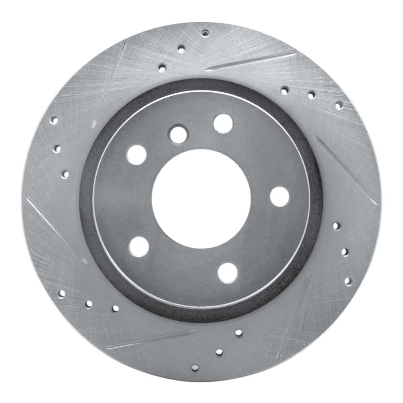 R1 Concepts — R1 2003-2008 BMW Z4 Rear Left Drilled & Slotted Silver Brake Rotor
R1 Brake Rotor Drill - view 1