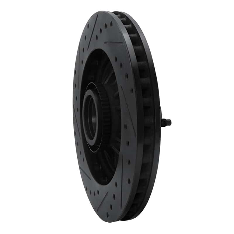 R1 Concepts — R1 97-00 Ford Expedition Front Right Drilled & Slotted Black Brake Rotor
R1 Brake Rotor Drill - view 4